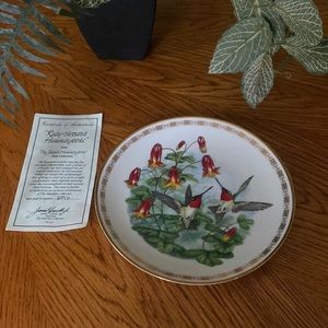 The Hamilton Collection - "Ruby-throated Hummingbirds" plate